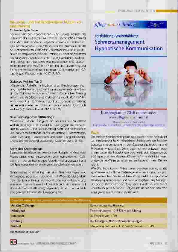 Vorschauseite 4: Krafttraining in der Gesundheitsförderung, Prävention und Förderung der Gesundheits-Kompetenz