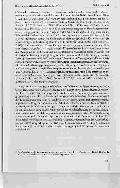 Vorschauseite 4: Brückenpflege bei geriatrischen Patienten nach der Entiassung aus dem Akutkrankenhaus. Ausgewähite Befunde des Forschungsprojekts EPOS-B
