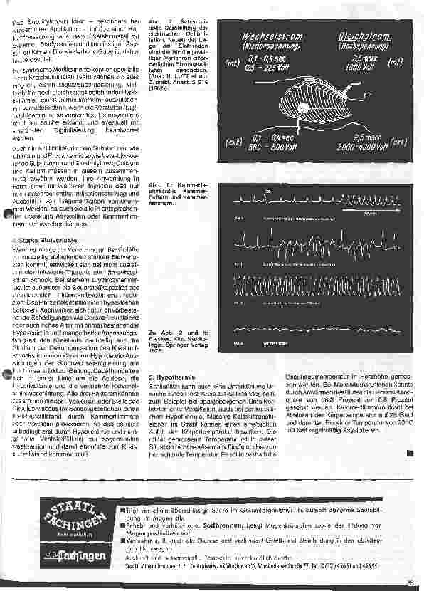 Vorschauseite 4: Aktuelle Themen aus Intensivmedizin und Anästhesiologie 11.Folge: Herz-Kreislauf-Stillstand während der Narkose (Teil I) Ursachen