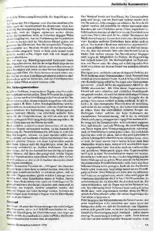 Vorschauseite 3: Rechtliche Aspekte der Organtransplantation