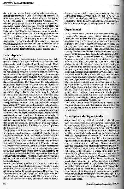Vorschauseite 4: Rechtliche Aspekte der Organtransplantation