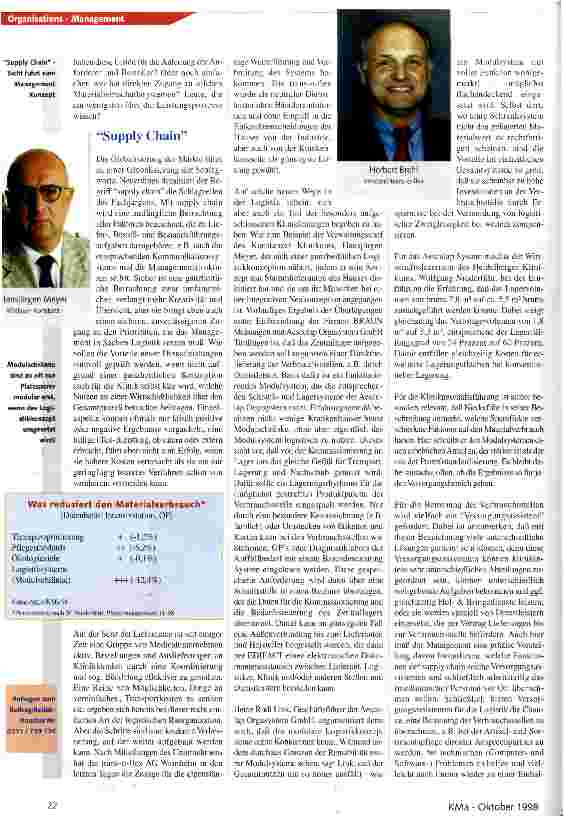 Vorschauseite 2: Komplexe Wechselwirkungen Zwischen Klinikleistung und Logistik