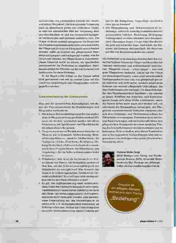 Vorschauseite 6: Beziehungsgestaltung in der Pflege von Menschen mit Demenz