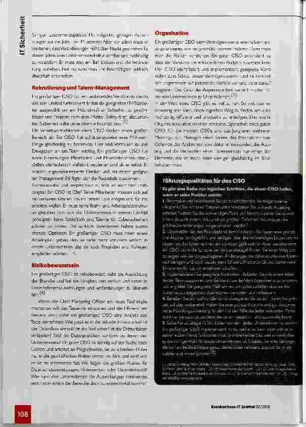 Vorschauseite 3: Experten skizzieren den erstklassigen CiSO