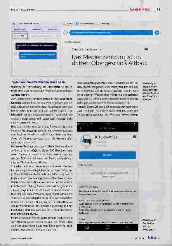 Vorschauseite 6: „Alexa, frage KIT-Bibliothek wo ich lernen kann“