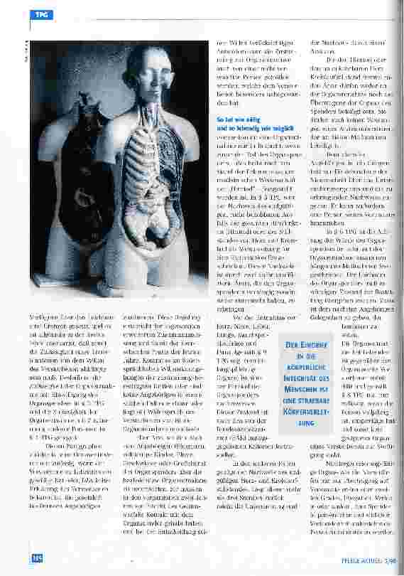 Vorschauseite 2: Das Transplantationsgesetz