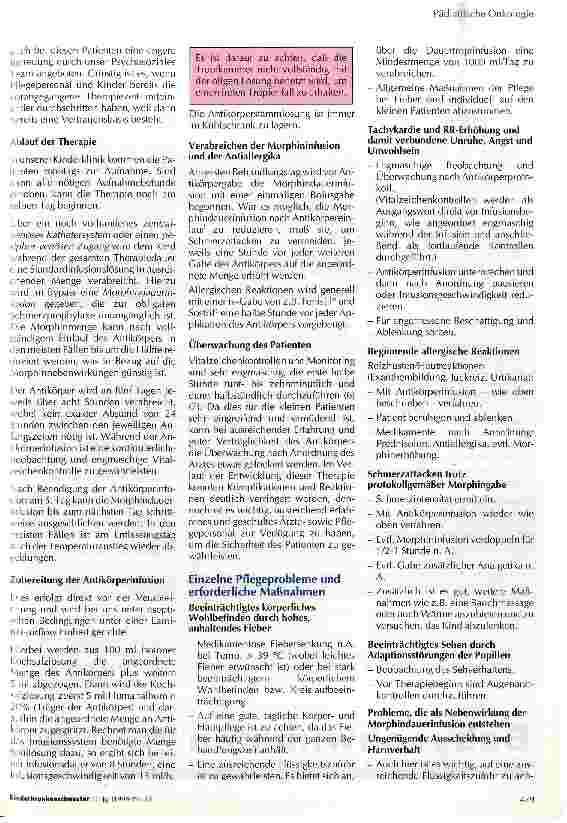 Vorschauseite 4: Immuntherapie - Anforderungen an die Pflege Darstellung einer Immuntherapie mit monoklonalen Antikörpern
