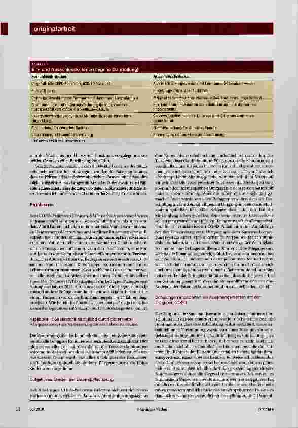 Vorschauseite 4: Alltagserleben von COPD-Patienten mit neu verordnetem Heimsauerstoff Eine qualitative Untersuchung