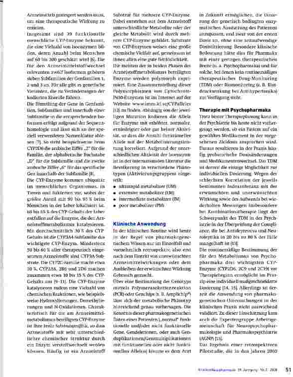 Vorschauseite 2: Optimierung der Patientenbehandlung durch Individualisierung der Therapie mit Psychopharmaka