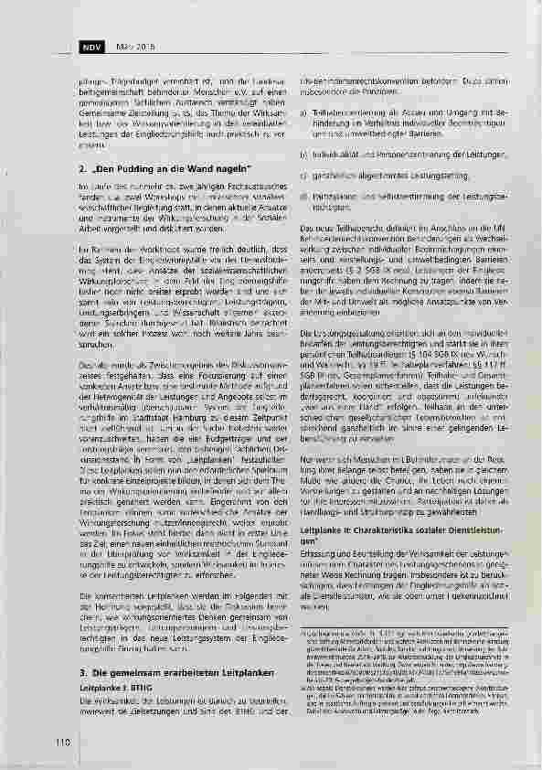 Vorschauseite 2: Wirkungsorientierung in den Leistungen der Eingliederungshilfe