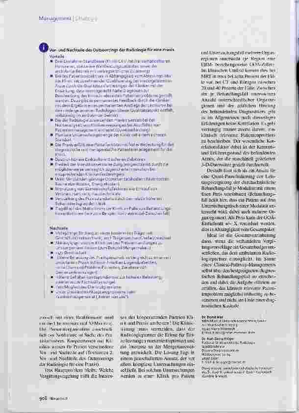 Vorschauseite 5: Outsourcing der Radiologie