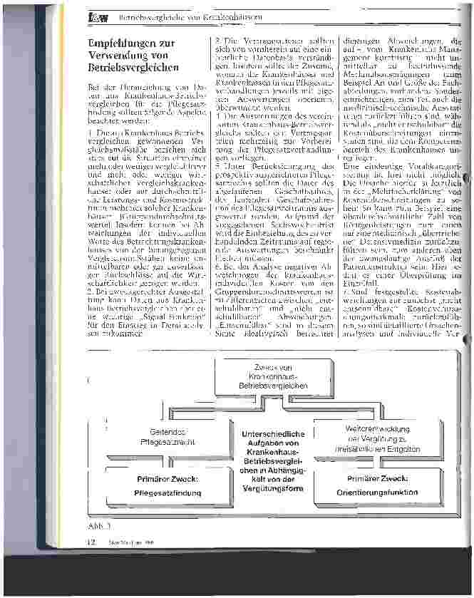Vorschauseite 4: Betriebsvergleiche von Krankenhäusern
