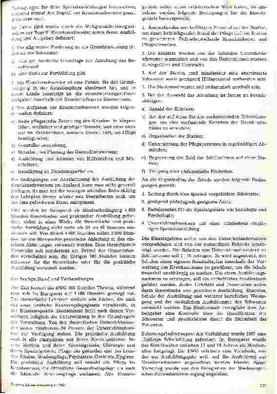 Vorschauseite 2: Über den derzeitigen Stand der Verhandlungen im EWG-Raum zur gegenseitigen Anerkennung der Krankenpflegeausbildung