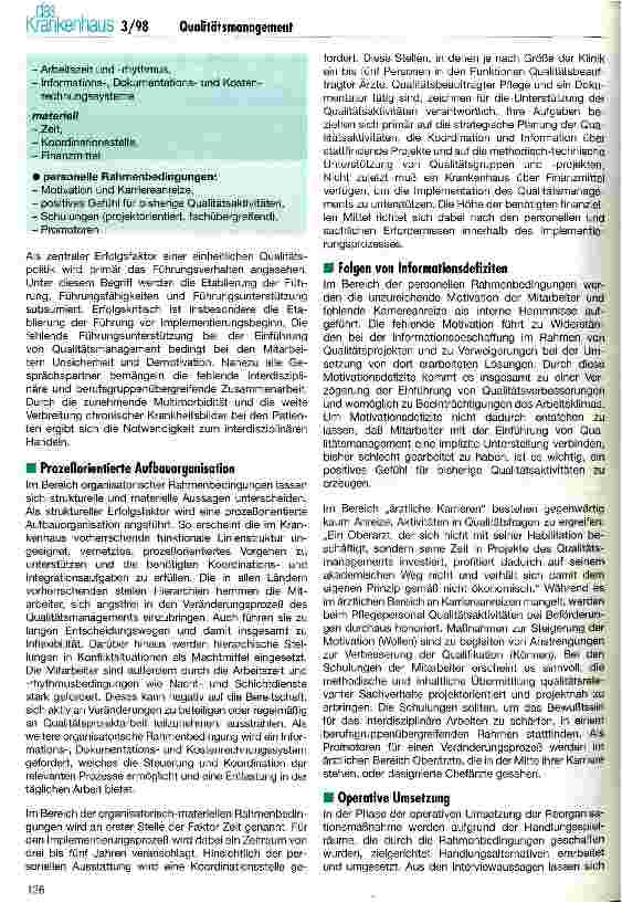 Vorschauseite 3: Anregungen zur Implementierung von Qualitätsmanagement Ein Querschnitt aus der länderübergreifenden Krankenhauspraxis