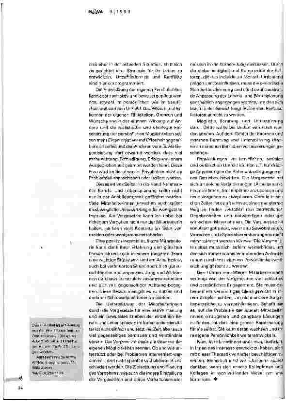 Vorschauseite 4: Den älteren Mitarbeiterinnen gerecht werden - Probleme von älteren Pflegenden und Lösungsmöglichkeiten aus der Sicht der Führung