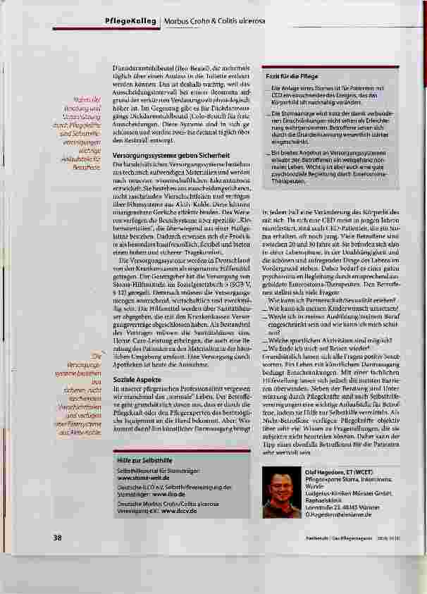 Vorschauseite 2: Stoma bei CED eine Chance