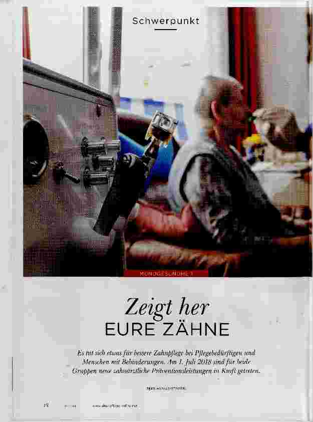 Vorschauseite 1: Zeigt her EURE ZÄHNE