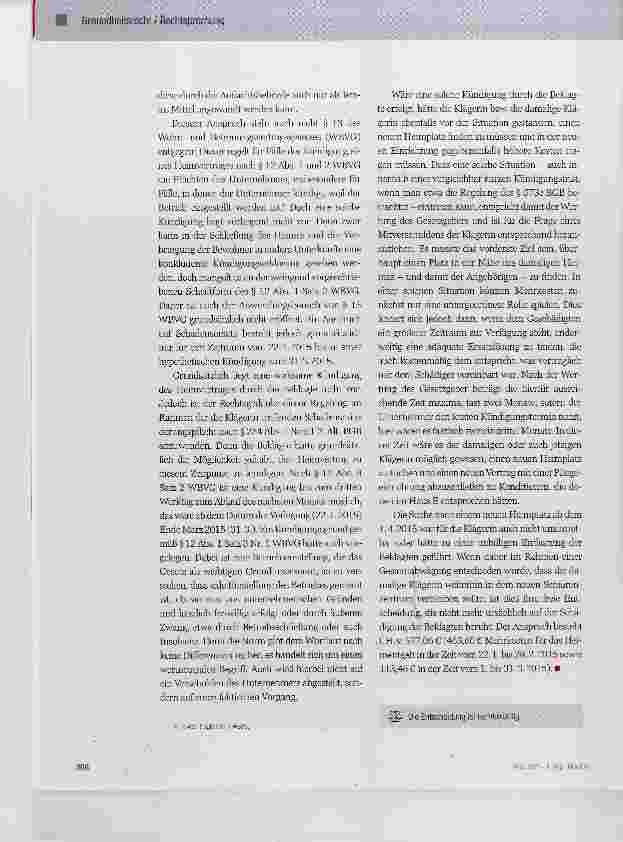 Vorschauseite 2: Schadensersatz für die Mehrkosten einer Heimverlegung