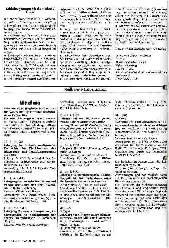 Vorschauseite 4: Entwicklungsstörungen der Augenlider