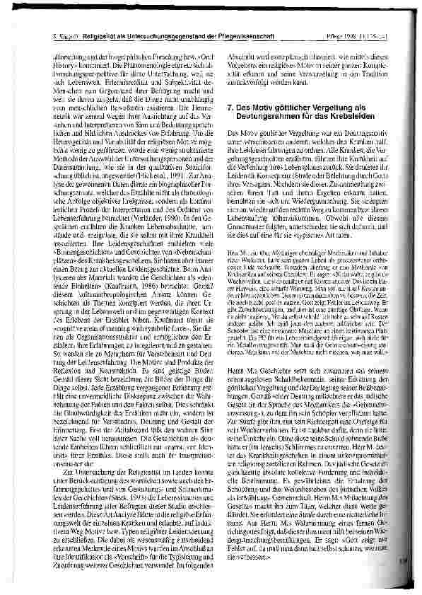 Vorschauseite 4: Religiösität als Untersuchungsgegenstand der Pflegewissenschaft