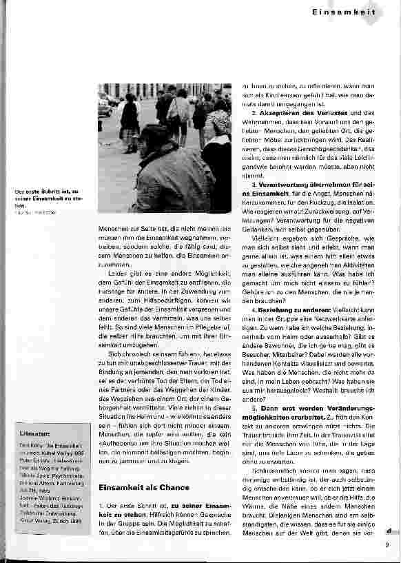 Vorschauseite 4: Schwester, bleiben Sie bei mir, ich fühle mich einsam! Ist Einsamkeit das Schicksal der Alten?