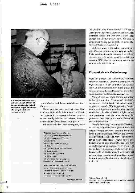 Vorschauseite 5: Schwester, bleiben Sie bei mir, ich fühle mich einsam! Ist Einsamkeit das Schicksal der Alten?