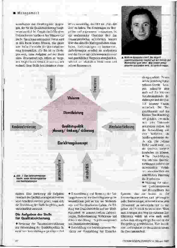 Vorschauseite 3: Qualitätsbeauftragter - kein Job so nebenher Qualitätsmanagement als strategische Entscheidung eines Unternehmens