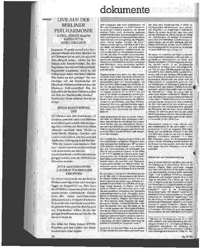 Vorschauseite 2: Infektionsrisiko durch HIV in Klinik und Praxis Gefährdungspotential und Prävention