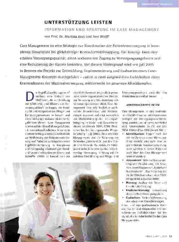 Vorschauseite 1: UNTERSTÜTZUNG LEISTEN