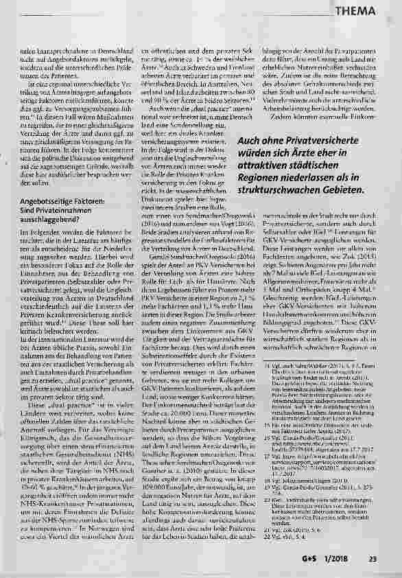 Vorschauseite 3: Zur regionalen Ungleichverteilung von Ärzten in Deutschland eine Frage der Privaten Krankenversicherung?