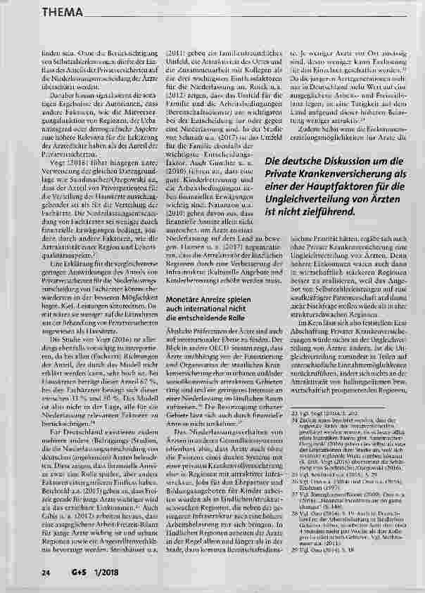 Vorschauseite 4: Zur regionalen Ungleichverteilung von Ärzten in Deutschland eine Frage der Privaten Krankenversicherung?