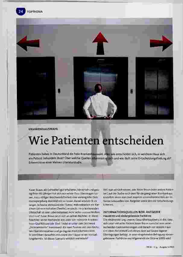 Vorschauseite 1: Wie Patienten entscheiden