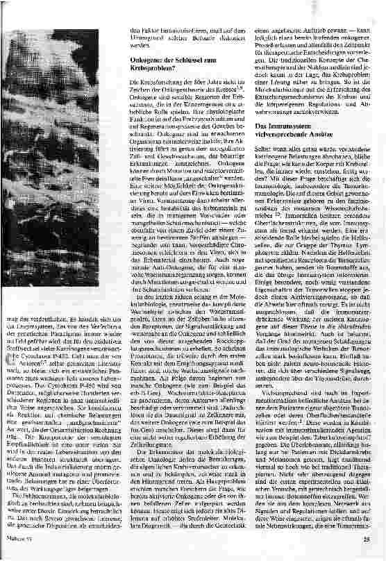Vorschauseite 3: Kritische Anmerkungen zu den Methoden und Denkweisen in der Krebsforschung