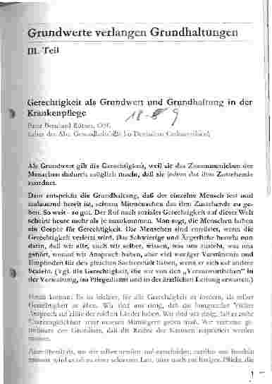 Vorschauseite 1: Grundwerte verlangen Grundhaltungen - 3. Teil
