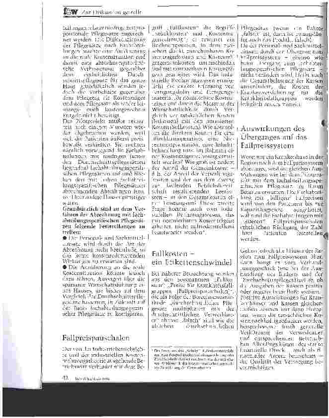 Vorschauseite 2: Fallkosten: Ein wirksames Instrument zur Kostendämpfung