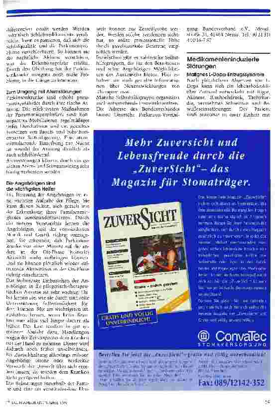 Vorschauseite 6: Zunächst geht alles langsamer und schwerer Das Parkinsonsyndrom, Teil 2: Die pflegerische Betreuung