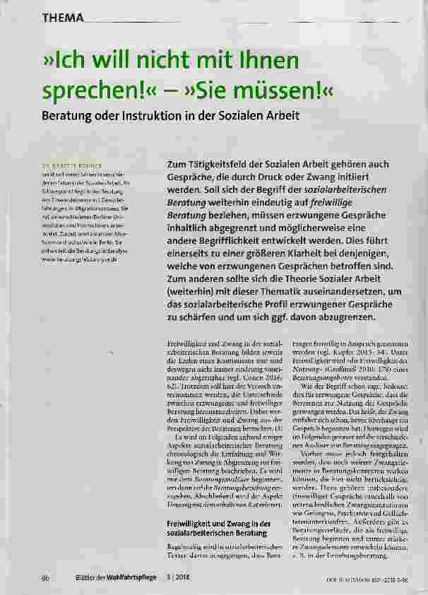 Vorschauseite 1: »Ich will nicht mit Ihnen sprechen!« »Sie müssen!«