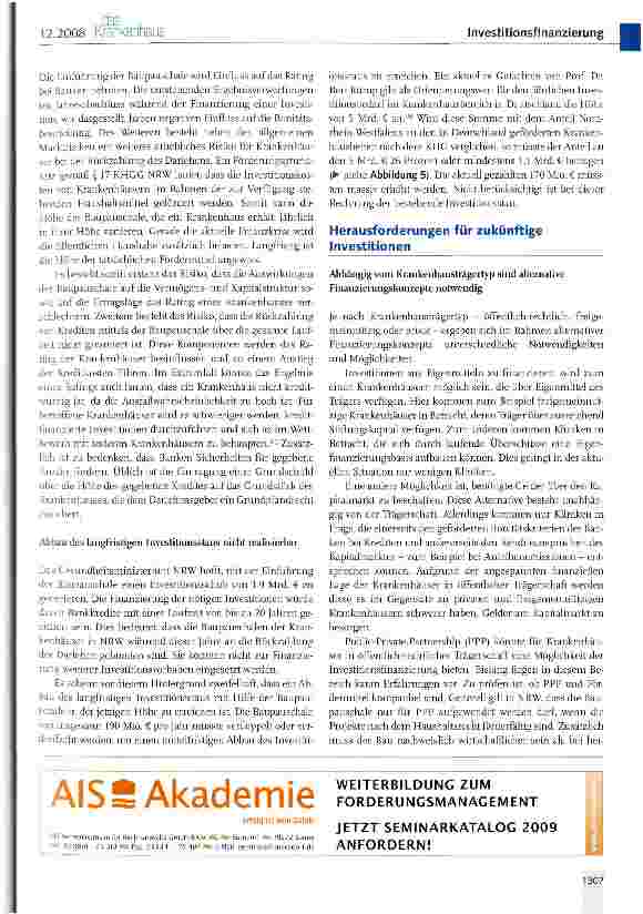 Vorschauseite 5: Pauschale Krankenhausfinanzierung Weg aus dem Investitionsstau?