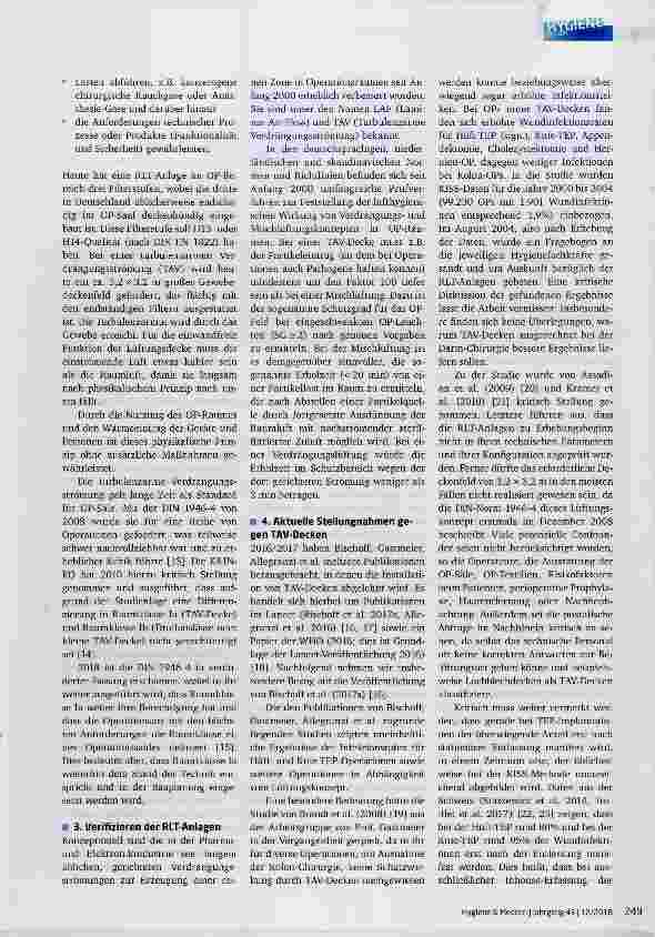 Vorschauseite 2: Luftqualität im OP-Saal: Wundinfektionen, RLT-Anlagen und Disziplin