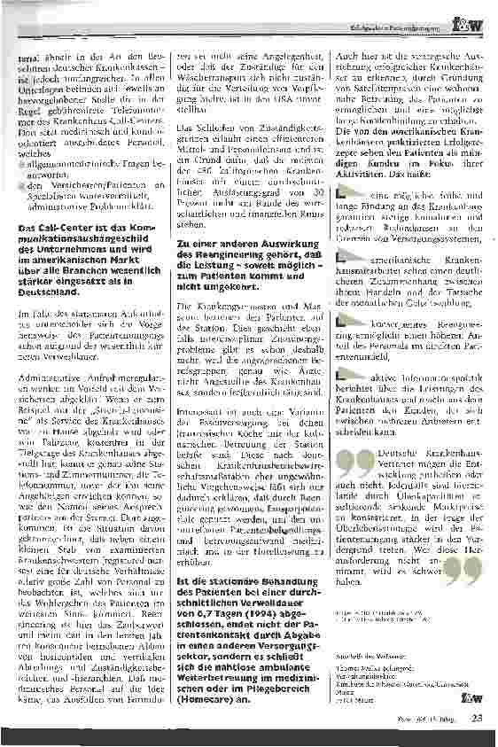 Vorschauseite 2: Erfolgsfaktor Patientenumgang Amerikanische Erfahrungen - deutsche Einsichten
