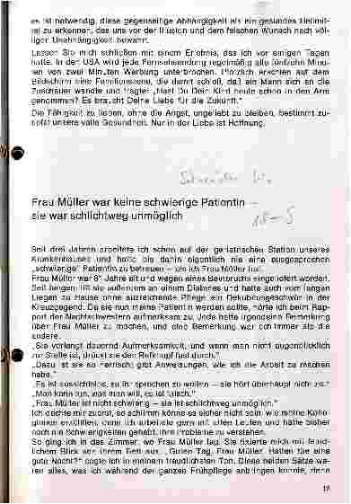 Vorschauseite 1: Frau Müller war keine schwierige Patientinsie war schlichtweg unmöglich