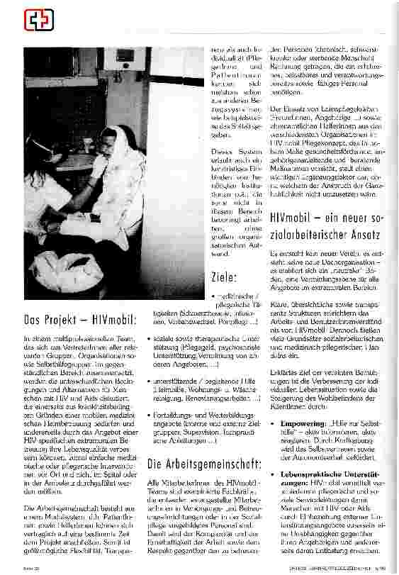 Vorschauseite 3: HIV mobil - ein innovatives, patientenorientiertes Pflegeund Betreuungskonzept