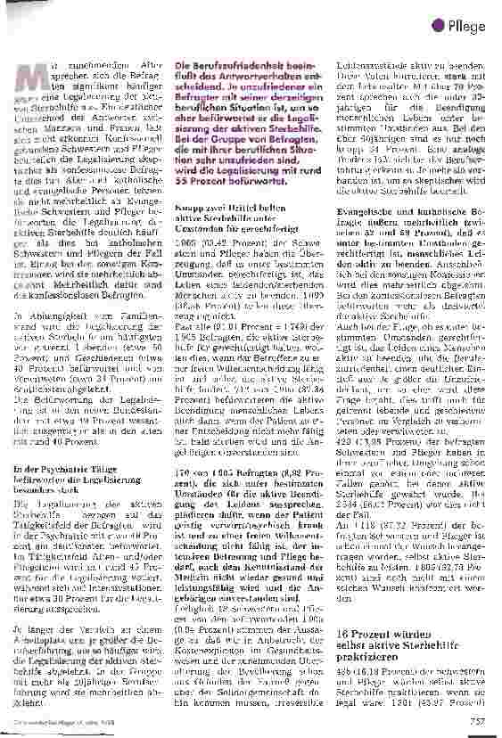 Vorschauseite 3: Wie Krankenschwestern und -pfleger über aktive Sterbehilfe denken Ergebnisse einer Untersuchung