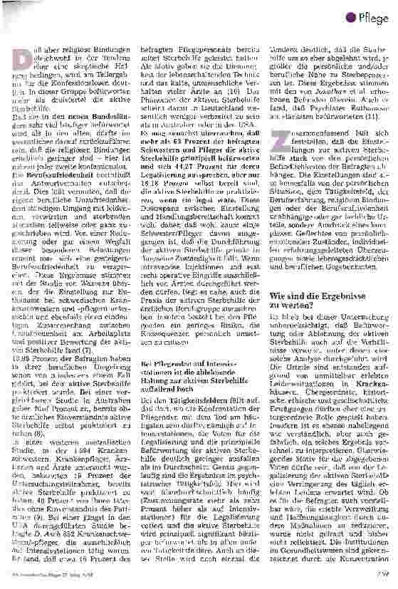 Vorschauseite 5: Wie Krankenschwestern und -pfleger über aktive Sterbehilfe denken Ergebnisse einer Untersuchung