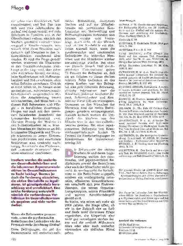 Vorschauseite 6: Wie Krankenschwestern und -pfleger über aktive Sterbehilfe denken Ergebnisse einer Untersuchung