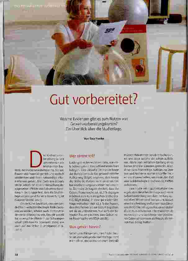 Vorschauseite 1: Gut vorbereitet?