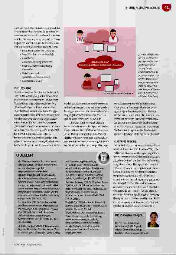 Vorschauseite 2: Medizinische Forschung zugänglich machen