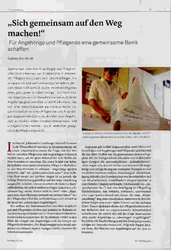 Vorschauseite 1: „Sich gemeinsam auf den Weg machen!“