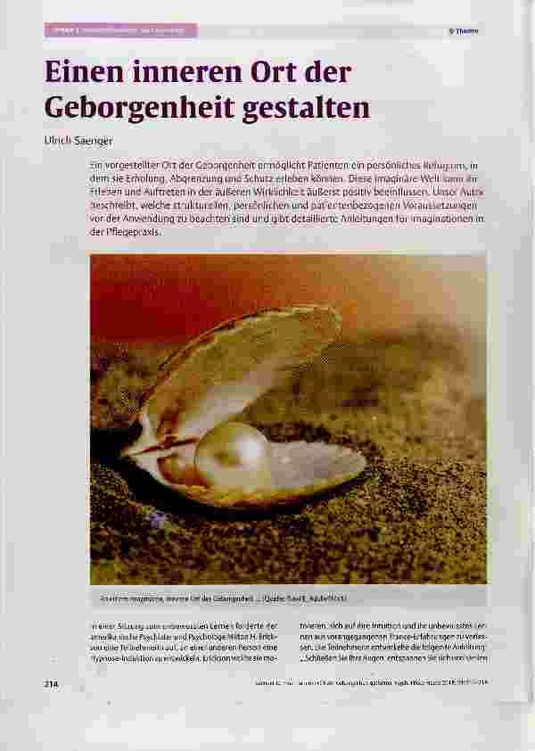 Vorschauseite 1: Einen inneren Ort der Geborgenheit gestalten