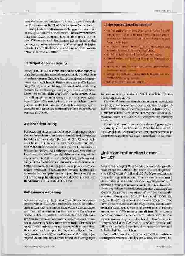 Vorschauseite 4: Generationen lernen voneinander und miteinander